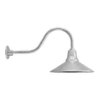 16" Aero, 975-Galvanized, G22 Gooseneck Arm