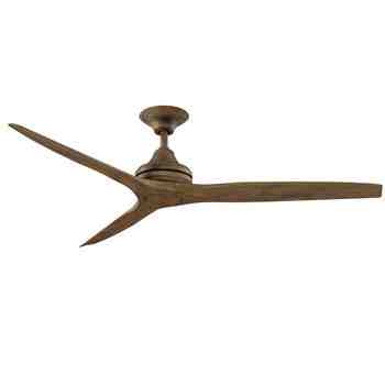 Zephyr Modern Ceiling Fan, Driftwood with Driftwood Blades