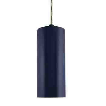 Venice LED Pendant, 705-Navy, CSBG-Black & Gold Cloth Cord, No Slot