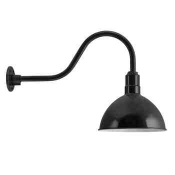12" Wilcox, 100-Black, G22 Gooseneck Arm