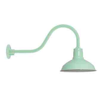 12" Dino, 355-Porcelain Jadite, G22 Gooseneck Arm