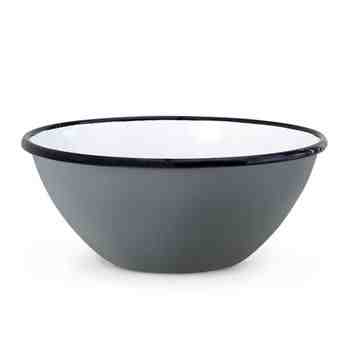 Enamelware Salad Bowl, 850-Graphite