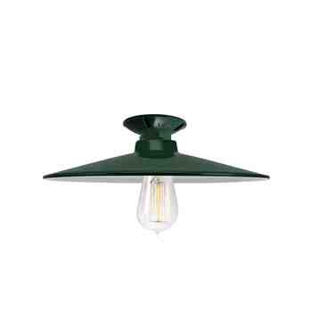 12" Conoco, 300-Dark Green, Nostalgic Edison-Style 1910 Era 60 Watt Light Bulb