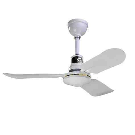 36" Barn Ceiling Fan Industrial, White