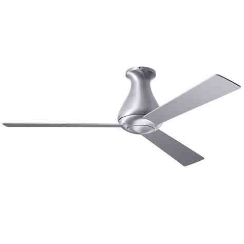 Altus Flush Ceiling Fan, Brushed Aluminum